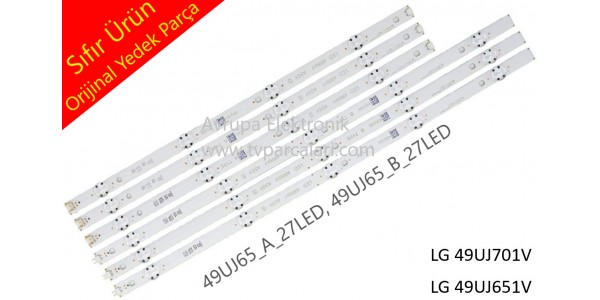 LG 49UJ701V, LG49UJ651V Led bar, 49UJ65_A_27LED, 49UJ65_B_27LED, Panel Ledleri